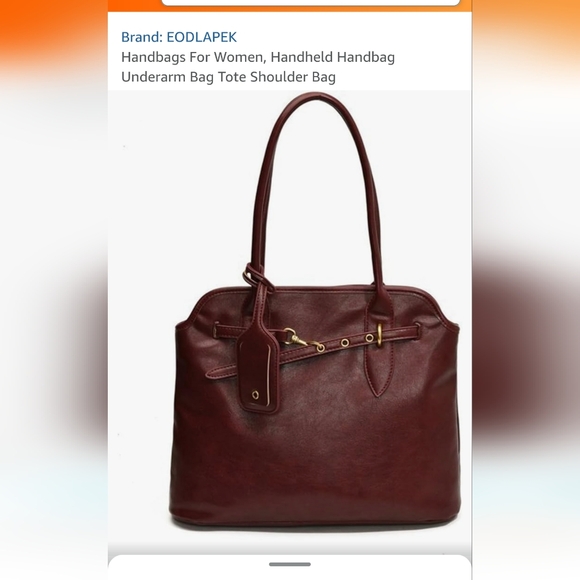 NWOT Autumn New Vintage Niche Design Handbag, High-Quality Commute - Picture 5 of 8